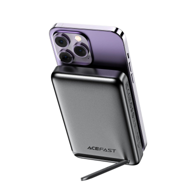 Acefast M6 PD 20W 10000mAh indukcinis powerbank + kabelis – juodas 2