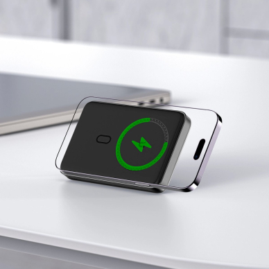 Acefast M6 PD 20W 10000mAh indukcinis powerbank + kabelis – juodas 4