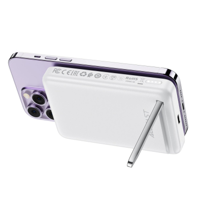 Acefast M6 PD 20W 10000mAh indukcinis powerbank + kabelis – baltas 1