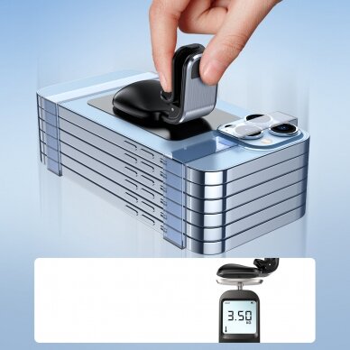 Magnetinis laikiklis Acefast Phone Holder for Ventilation Grille pilkas (D16 gray) 2