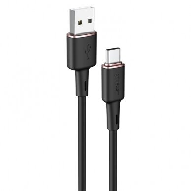 Kabelis Acefast USB - Type C 1.2m, 3A Juodas (C2-04)