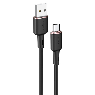 Kabelis Acefast USB - Type C 1.2m, 3A Juodas (C2-04) Kabelis Acefast USB - Type C 1.2m, 3A Juodas (C2-04)