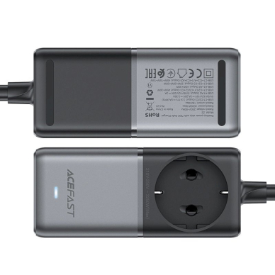 Acefast Z2 GaN 75W PD stacionarus įkroviklis 3x USB-C + 2x USB-A – juodai pilkas 7
