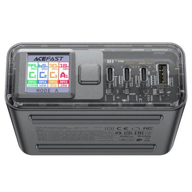 Acefast Z4 PD 218W GaN 3 x USB-C + USB-A Multifunction Adapter 4 Ports - Pilkas 1