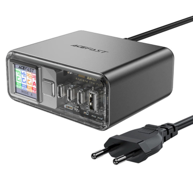 Acefast Z4 PD 218W GaN 3 x USB-C + USB-A Multifunction Adapter 4 Ports - Pilkas