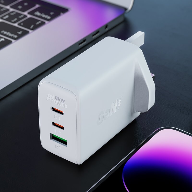 Acefast charger GaN 65W 3 ports (1xUSB, 2xUSB C PD) UK plug Baltas (A44) 6 Acefast charger GaN 65W 3 ports (1xUSB, 2xUSB C PD) UK plug Baltas (A44) 6