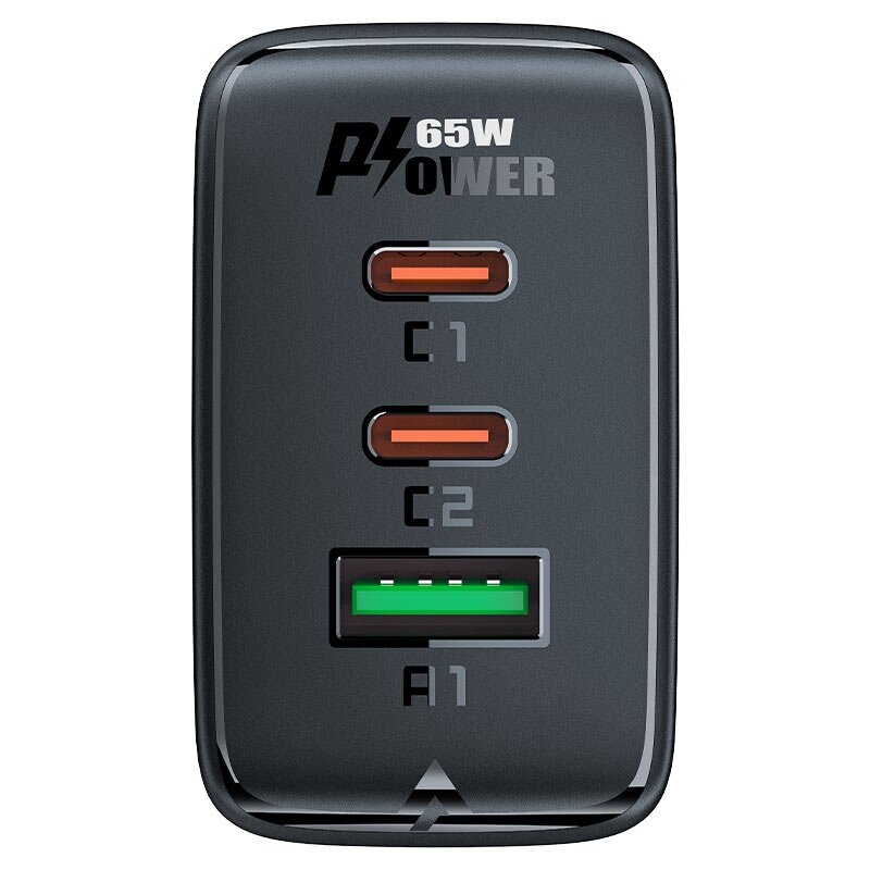 Acefast fast charger GaN (2x USB-C / USB-A) PPS / PD / QC4+ 65W Baltas (A41) 7 Acefast fast charger GaN (2x USB-C / USB-A) PPS / PD / QC4+ 65W Baltas (A41) 7