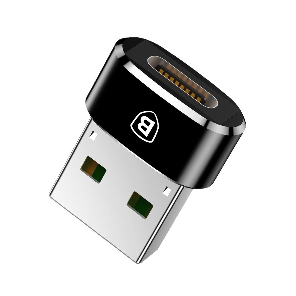 Adapteris Baseus Type-C to USB-A juodas CAAOTG-01 Adapteris Baseus Type-C to USB-A juodas CAAOTG-01