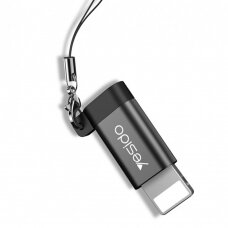 [Užsakomoji prekė] Adapteris OTG Lightning į Micro-USB 480Mbps - Yesido (GS05) - Juodas