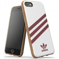 Dėklas Adidas OR Molded PU iPhone SE2022 / SE2020 / 7 / 8 / 6 / 6s Baltas 34930