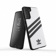 Adidas OR Moudled Dėklas PU skirtas Samsung Galaxy S21+ - Baltas and Juodas