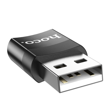Adapteris Hoco UA17 USB-A to Type-C juodas Adapteris Hoco UA17 USB-A to Type-C juodas