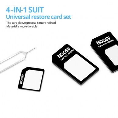 [Užsakomoji prekė] Adapteris SIM, Nano, Micro - Techsuit Unlimited Innovation - Juodas 4
