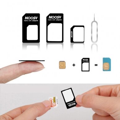 [Užsakomoji prekė] Adapteris SIM, Nano, Micro - Techsuit Unlimited Innovation - Juodas 7