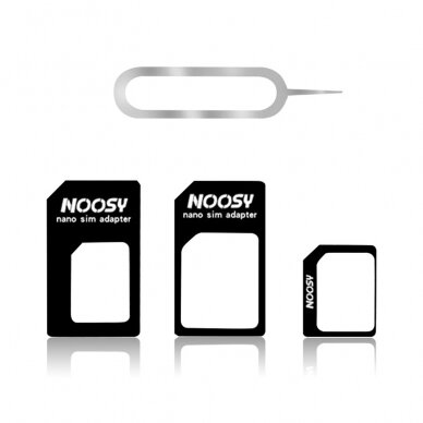 [Užsakomoji prekė] Adapteris SIM, Nano, Micro - Techsuit Unlimited Innovation - Juodas