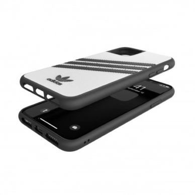 Adidas Moulded Dėklas PU skirtas iPhone 11 Pro Max - Baltas and Juodas 2