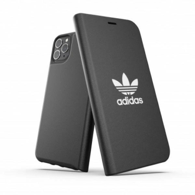Adidas OR Booklet Dėklas Basic skirtas iPhone 11 Pro Max - Juodas and Baltas
