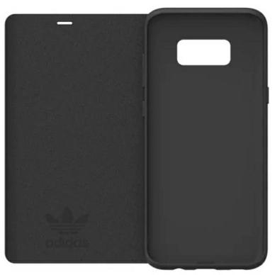Adidas OR Booklet Dėklas Basic skirtas Samsung Galaxy S8+ - Juodas 2 Adidas OR Booklet Dėklas Basic skirtas Samsung Galaxy S8+ - Juodas 2