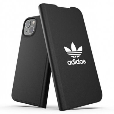 Dėklas Adidas OR Booklet BASIC iPhone 13 Baltas/juodas 47086 Dėklas Adidas OR Booklet BASIC iPhone 13 Baltas/juodas 47086