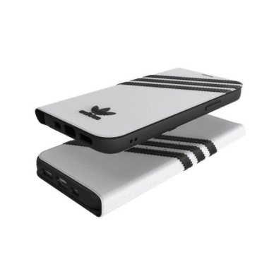 Adidas OR Booklet Dėklas PU skirtas iPhone 12 / 12 Pro 6.1&quot; - Baltas and Juodas 4