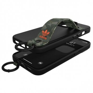 Dėklas Adidas OR Hand Strap iPhone 13 Pro /13 Juodas/žalias 47111 5