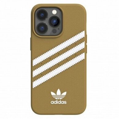 Dėklas Adidas OR Molded PU iPhone 13 Pro / 13 Auksinis 47806 1 Dėklas Adidas OR Molded PU iPhone 13 Pro / 13 Auksinis 47806 1
