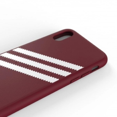 Adidas OR Molded PU Suede Dėklas skirtas iPhone X / XS - burgundy 5