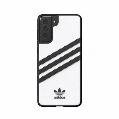 Adidas OR Moudled Dėklas PU skirtas Samsung Galaxy S21+ - Baltas and Juodas 1