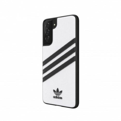 Adidas OR Moudled Dėklas PU skirtas Samsung Galaxy S21+ - Baltas and Juodas 2