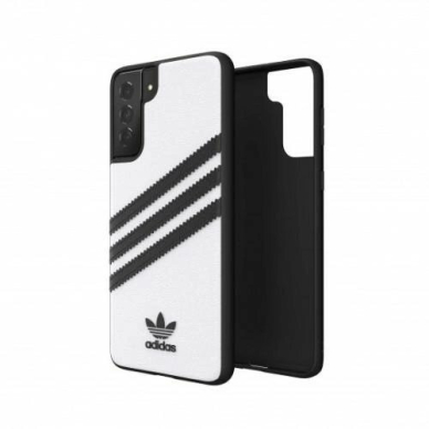 Adidas OR Moudled Dėklas PU skirtas Samsung Galaxy S21+ - Baltas and Juodas 5