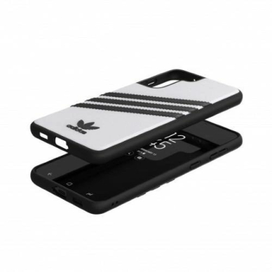 Adidas OR Moudled Dėklas PU skirtas Samsung Galaxy S21+ - Baltas and Juodas 6