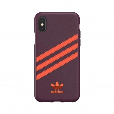Adidas OR Moulded PU iPhone X/XS Dėklas - Burgundy-Orange 1