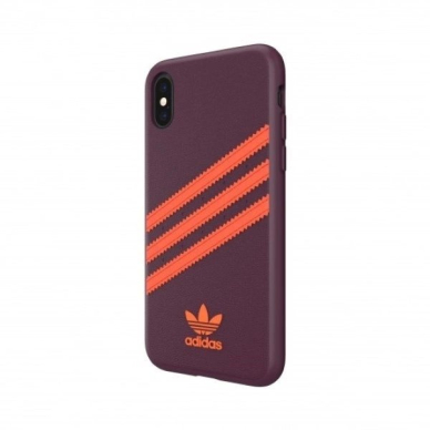 Adidas OR Moulded PU iPhone X/XS Dėklas - Burgundy-Orange 2