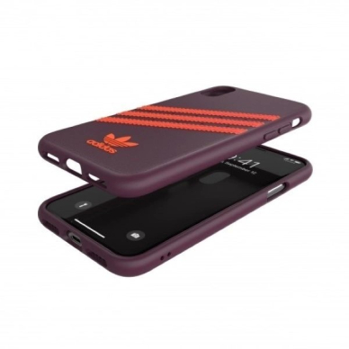Adidas OR Moulded PU iPhone X/XS Dėklas - Burgundy-Orange 5