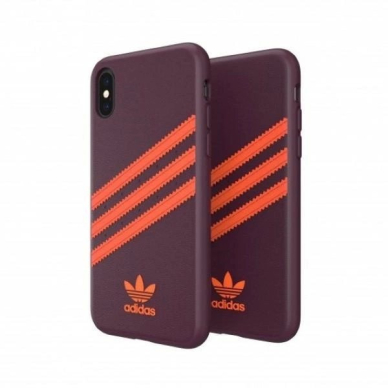 Adidas OR Moulded PU iPhone X/XS Dėklas - Burgundy-Orange 6