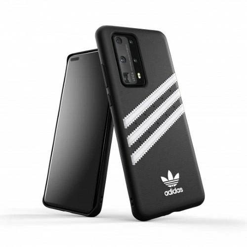 Adidas OR Moulded PU Dėklas skirtas Huawei P40 - Juodas and Baltas Adidas OR Moulded PU Dėklas skirtas Huawei P40 - Juodas and Baltas