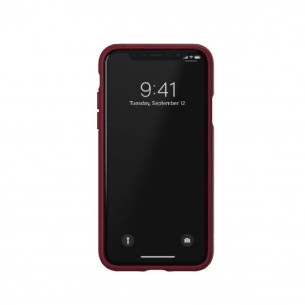 Adidas OR Molded PU Suede Dėklas skirtas iPhone X / XS - burgundy 3 Adidas OR Molded PU Suede Dėklas skirtas iPhone X / XS - burgundy 3
