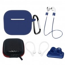 Dėklas ausinėms Silicone AirPods 3 | Mėlynas