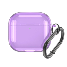 AirPods 4 – Skaidrus dėklas - Violetinis
