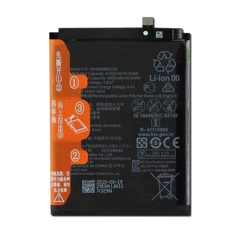 Akumuliatorius Huawei P30 Pro/Mate 20 Pro 4100mAh HB486486ECW OEM Akumuliatorius Huawei P30 Pro/Mate 20 Pro 4100mAh HB486486ECW OEM