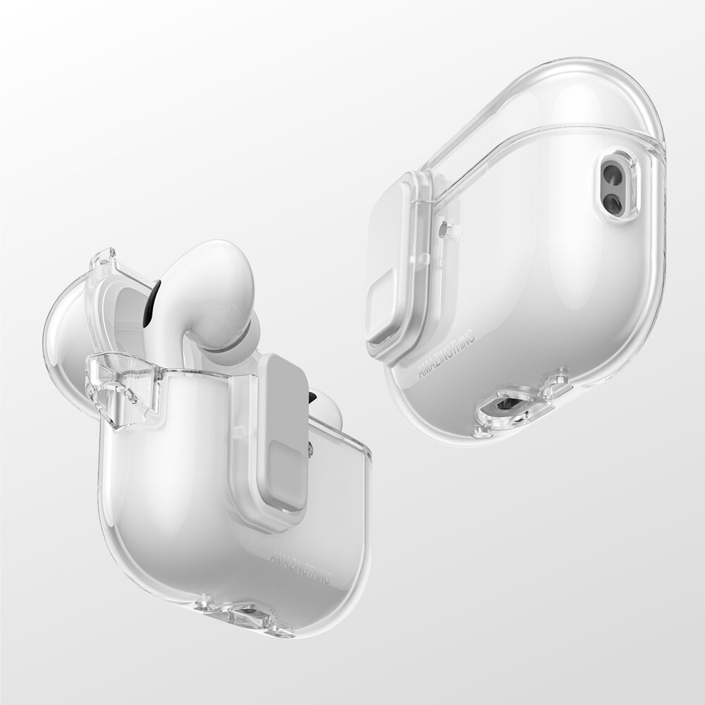 AirPods Pro 3 AmazingThing Minimal dėklas – skaidrus 6