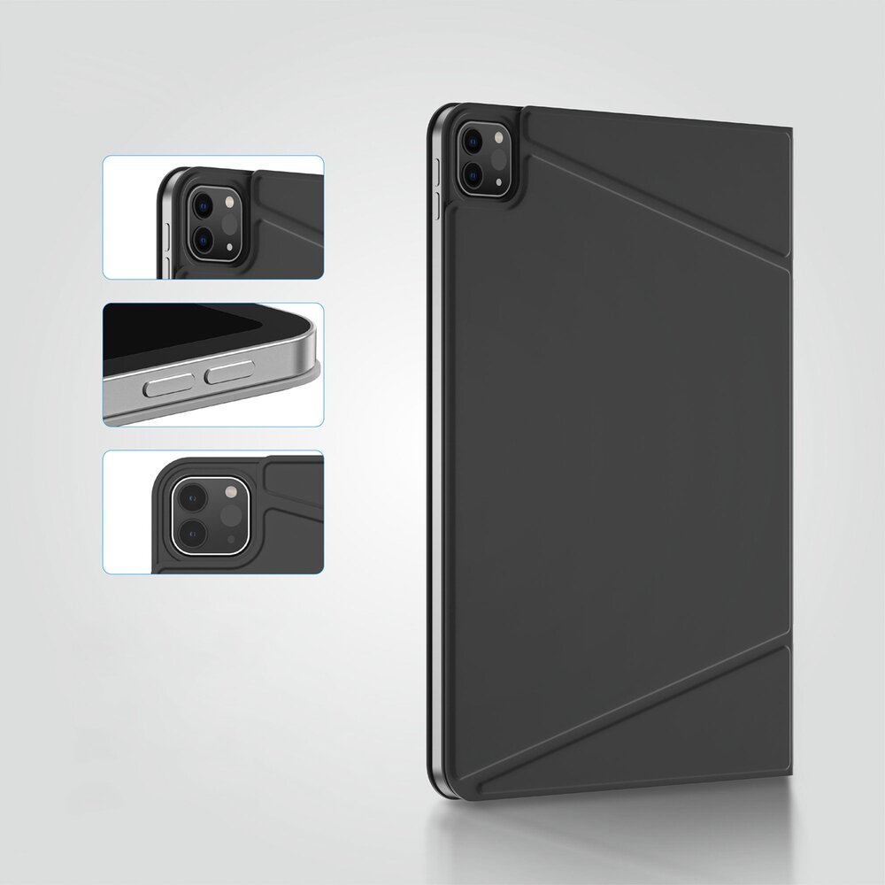 iPad Air M3 13" AmazingThing Matte Pro Mag Folio dėklas su stovu – juodas 6