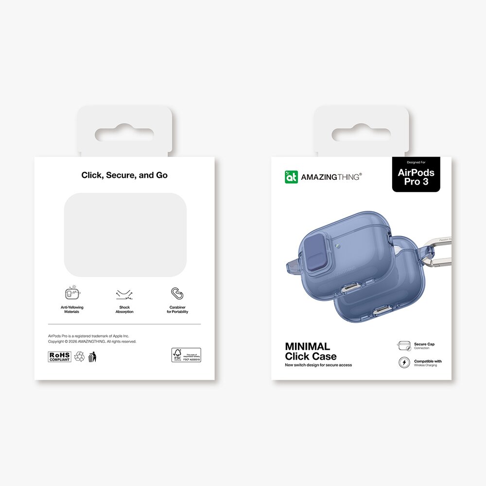 AirPods Pro 3 AmazingThing Minimal dėklas – mėlynas 4 AirPods Pro 3 AmazingThing Minimal dėklas – mėlynas 4
