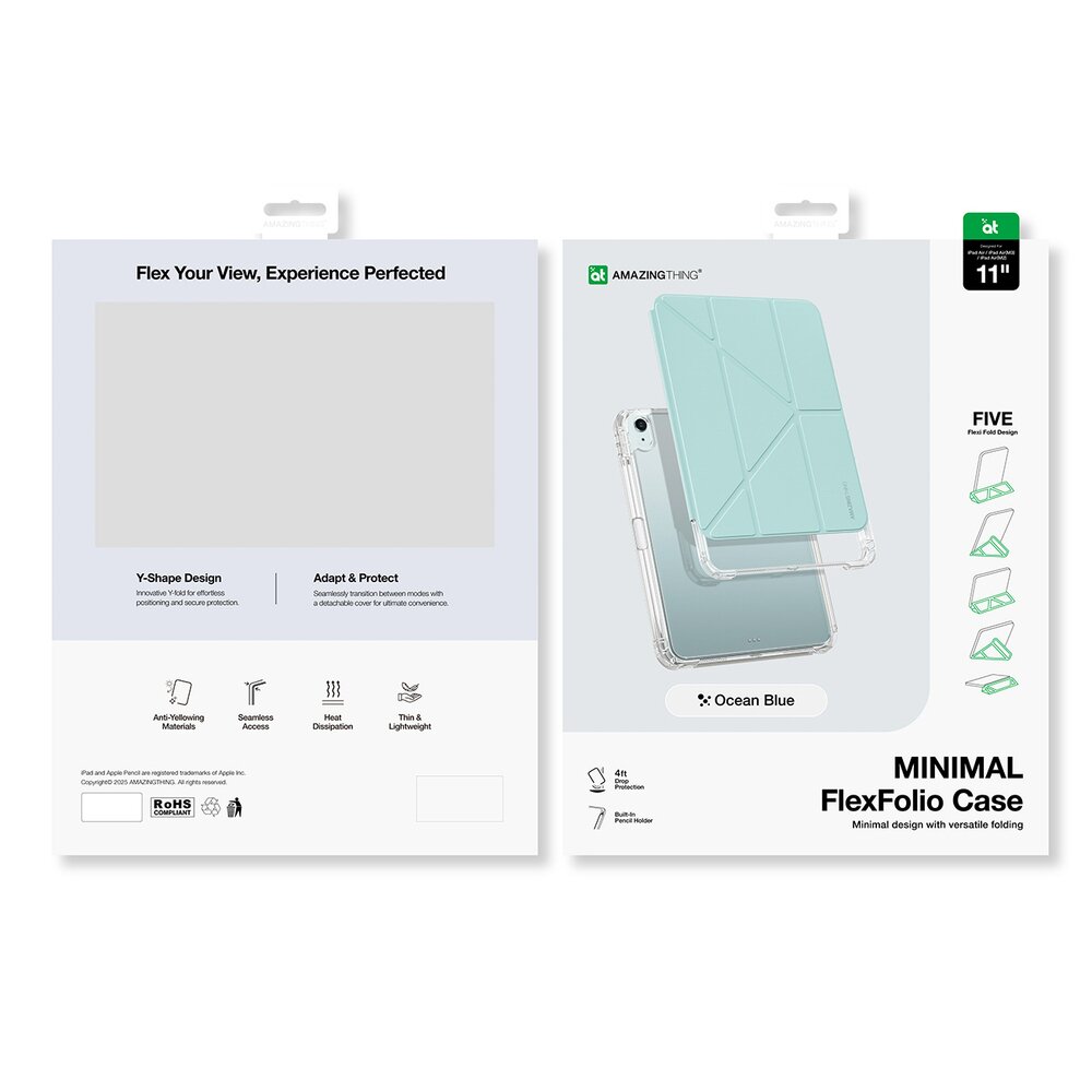iPad Air M3 11" AmazingThing Minimal dėklas – mėlynas 4