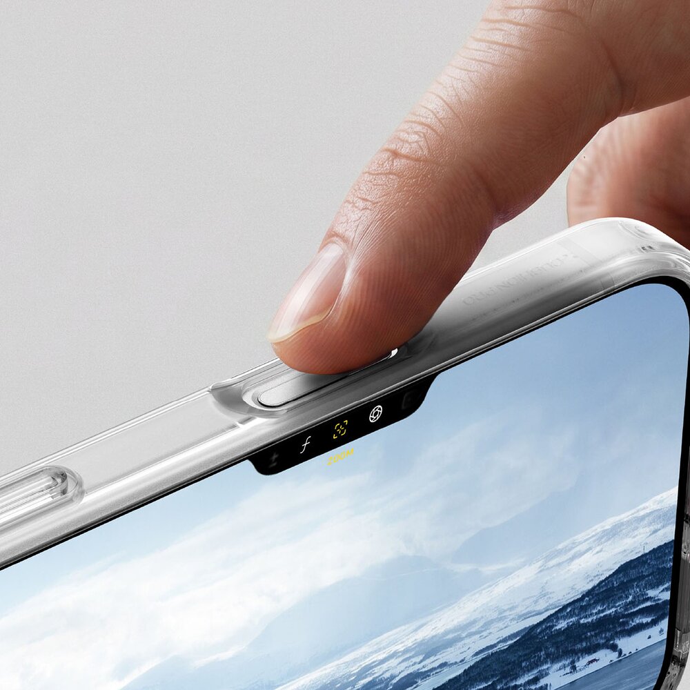 iPhone 18 Pro Max AmazingThing Minimal Mag Drop Proof MagSafe dėklas su 3 lęšių apsauga ir dirželio tvirtinimu – skaidrus 11