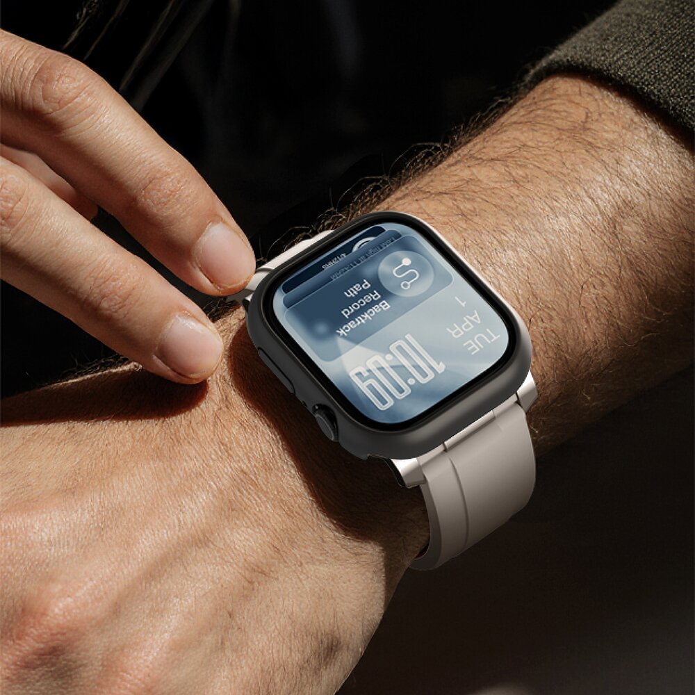 Apple Watch Series 11 46mm AmazingThing Minimal apsauginis dėklas – juodas 7 Apple Watch Series 11 46mm AmazingThing Minimal apsauginis dėklas – juodas 7