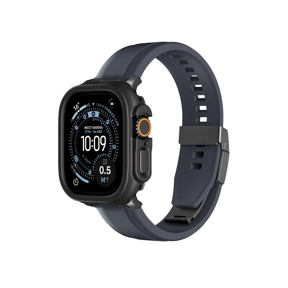 Apple Watch Ultra 3 49mm AmazingThing Minimal apsauginis dėklas – juodas 2