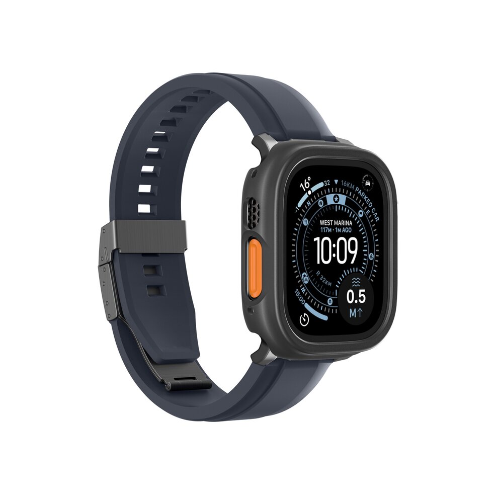 Apple Watch Ultra 3 49mm AmazingThing Minimal apsauginis dėklas – juodas 3