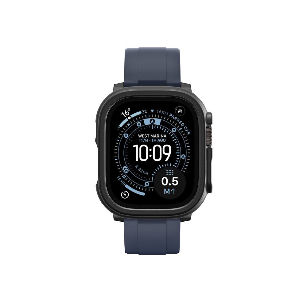 Apple Watch Ultra 3 49mm AmazingThing Minimal apsauginis dėklas – juodas 5