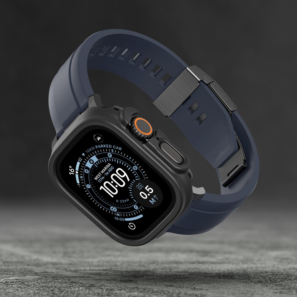 Apple Watch Ultra 3 49mm AmazingThing Minimal apsauginis dėklas – juodas 7